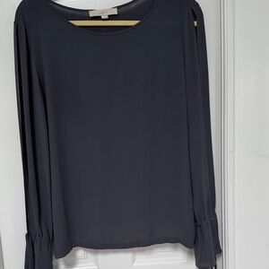LOFT Women's Charcoal Blouse